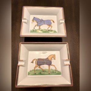 Hermes ashtrays . Have been used decoratively only.two for $400 or $250 each .